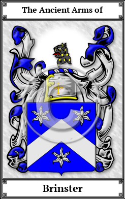 Brinster Family Crest Download (JPG)  Book Plated - 150 DPI