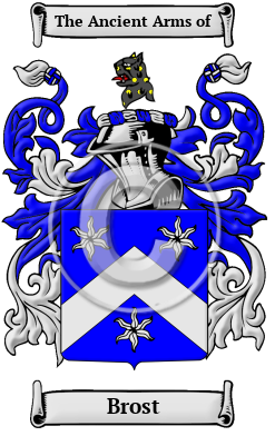 Brost Family Crest/Coat of Arms