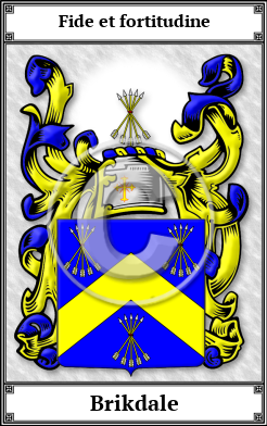Brikdale Family Crest Download (JPG)  Book Plated - 150 DPI