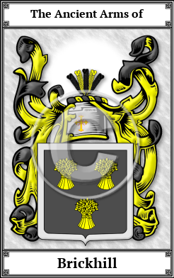 Brickhill Family Crest Download (JPG)  Book Plated - 150 DPI