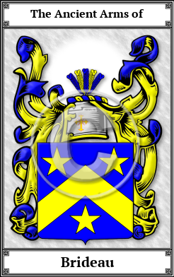 Brideau Family Crest Download (JPG)  Book Plated - 150 DPI