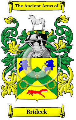 Brideck Family Crest/Coat of Arms