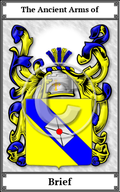 Brief Family Crest Download (JPG)  Book Plated - 150 DPI