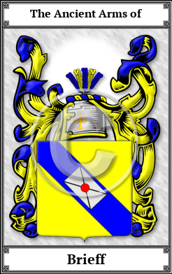 Brieff Family Crest Download (JPG) Book Plated - 600 DPI