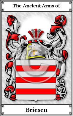 Briesen Family Crest Download (JPG)  Book Plated - 150 DPI