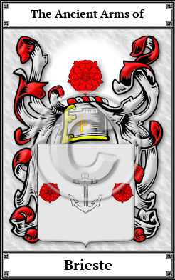 Brieste Family Crest Download (JPG) Book Plated - 600 DPI