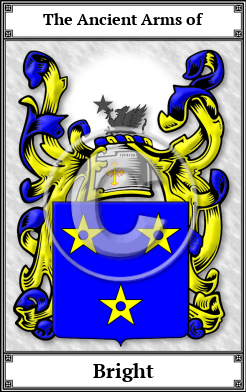 Bright Family Crest Download (JPG)  Book Plated - 150 DPI