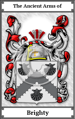 Brighty Family Crest Download (JPG)  Book Plated - 150 DPI