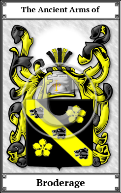 Broderage Family Crest Download (JPG)  Book Plated - 150 DPI