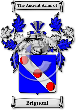 Brignoni Family Crest Download (jpg) Legacy Series - 150 DPI