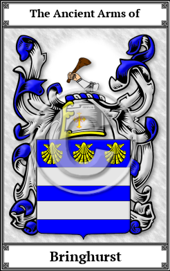 Bringhurst Family Crest Download (JPG)  Book Plated - 150 DPI