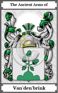 Van'den'brink Family Crest Download (JPG)  Book Plated - 150 DPI