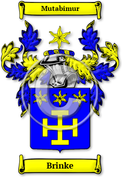 Brinke Family Crest Download (jpg) Legacy Series - 150 DPI