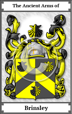 Brinsley Family Crest Download (JPG)  Book Plated - 150 DPI