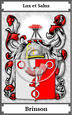 Brinson Family Crest Download (JPG)  Book Plated - 150 DPI