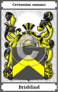 Brisblind Family Crest Download (JPG)  Book Plated - 150 DPI
