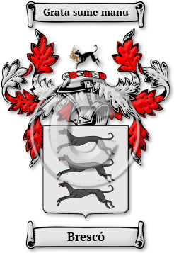 Brescó Family Crest Download (jpg) Legacy Series - 150 DPI