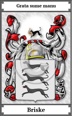 Briske Family Crest Download (JPG)  Book Plated - 150 DPI