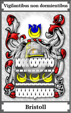 Bristoll Family Crest Download (JPG) Book Plated - 600 DPI