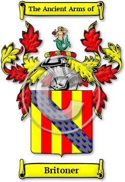 Britoner Family Crest Download (jpg) Legacy Series - 150 DPI