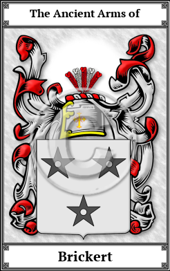 Brickert Family Crest Download (JPG)  Book Plated - 150 DPI