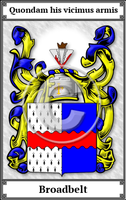 Broadbelt Family Crest Download (JPG)  Book Plated - 150 DPI