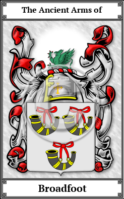 Broadfoot Family Crest Download (JPG)  Book Plated - 150 DPI