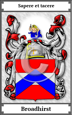 Broadhirst Family Crest Download (JPG)  Book Plated - 150 DPI