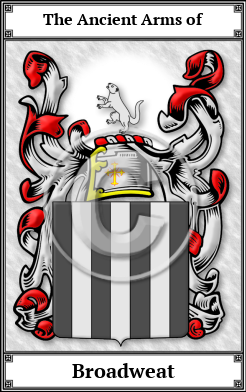 Broadweat Family Crest Download (JPG) Book Plated - 600 DPI