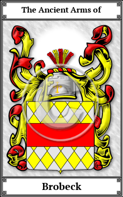 Brobeck Family Crest Download (JPG) Book Plated - 600 DPI