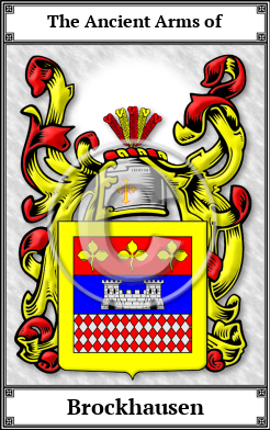 Brockhausen Family Crest Download (JPG)  Book Plated - 150 DPI