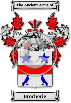 Brocherie Family Crest Download (jpg) Legacy Series - 150 DPI