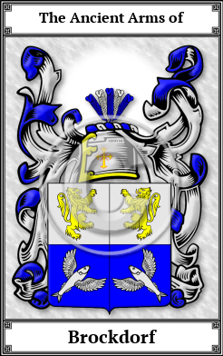 Brockdorf Family Crest Download (JPG)  Book Plated - 150 DPI