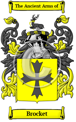 Brocket Family Crest/Coat of Arms