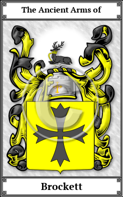 Brockett Family Crest Download (JPG)  Book Plated - 150 DPI