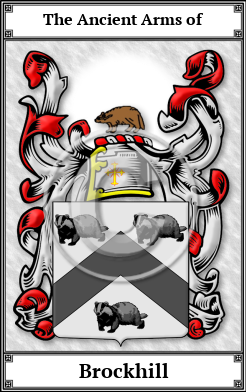 Brockhill Family Crest Download (JPG)  Book Plated - 150 DPI
