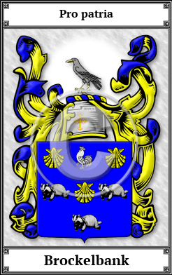 Brockelbank Family Crest Download (JPG)  Book Plated - 150 DPI