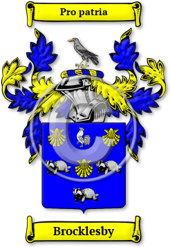 Brocklesby Family Crest Download (JPG) Legacy Series - 600 DPI