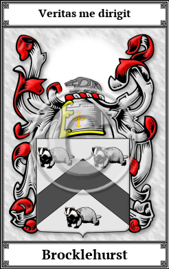 Brocklehurst Family Crest Download (JPG) Book Plated - 300 DPI