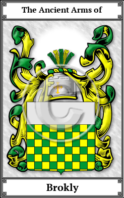 Brokly Family Crest Download (JPG) Book Plated - 600 DPI