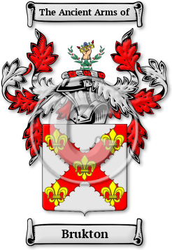 Brukton Family Crest Download (jpg) Legacy Series - 150 DPI
