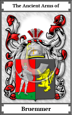 Bruemmer Family Crest Download (JPG)  Book Plated - 150 DPI