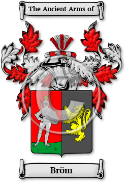 Bröm Family Crest Download (jpg) Legacy Series - 150 DPI
