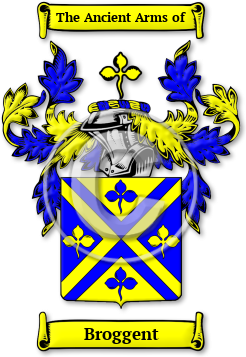 Broggent Family Crest Download (jpg) Legacy Series - 150 DPI