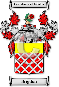 Brigdon Family Crest Download (jpg) Legacy Series - 150 DPI