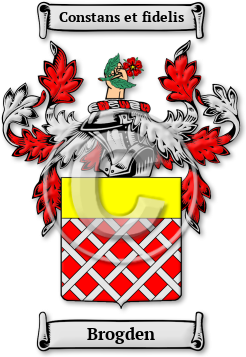 Brogden Family Crest Download (jpg) Legacy Series - 150 DPI