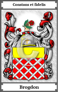 Brogdon Family Crest Download (JPG)  Book Plated - 150 DPI