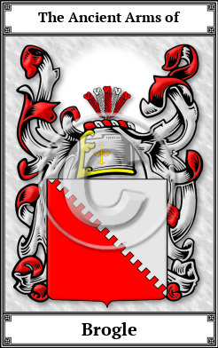 Brogle Family Crest Download (JPG) Book Plated - 600 DPI