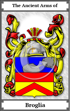 Broglia Family Crest Download (JPG)  Book Plated - 150 DPI