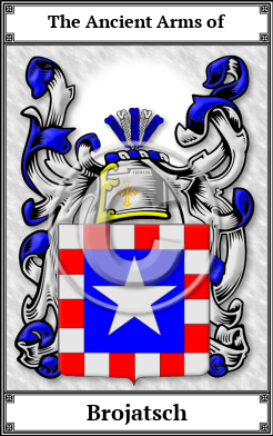 Brojatsch Family Crest Download (JPG)  Book Plated - 150 DPI
